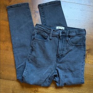 Madewell Dark Gray Skinny Jeans